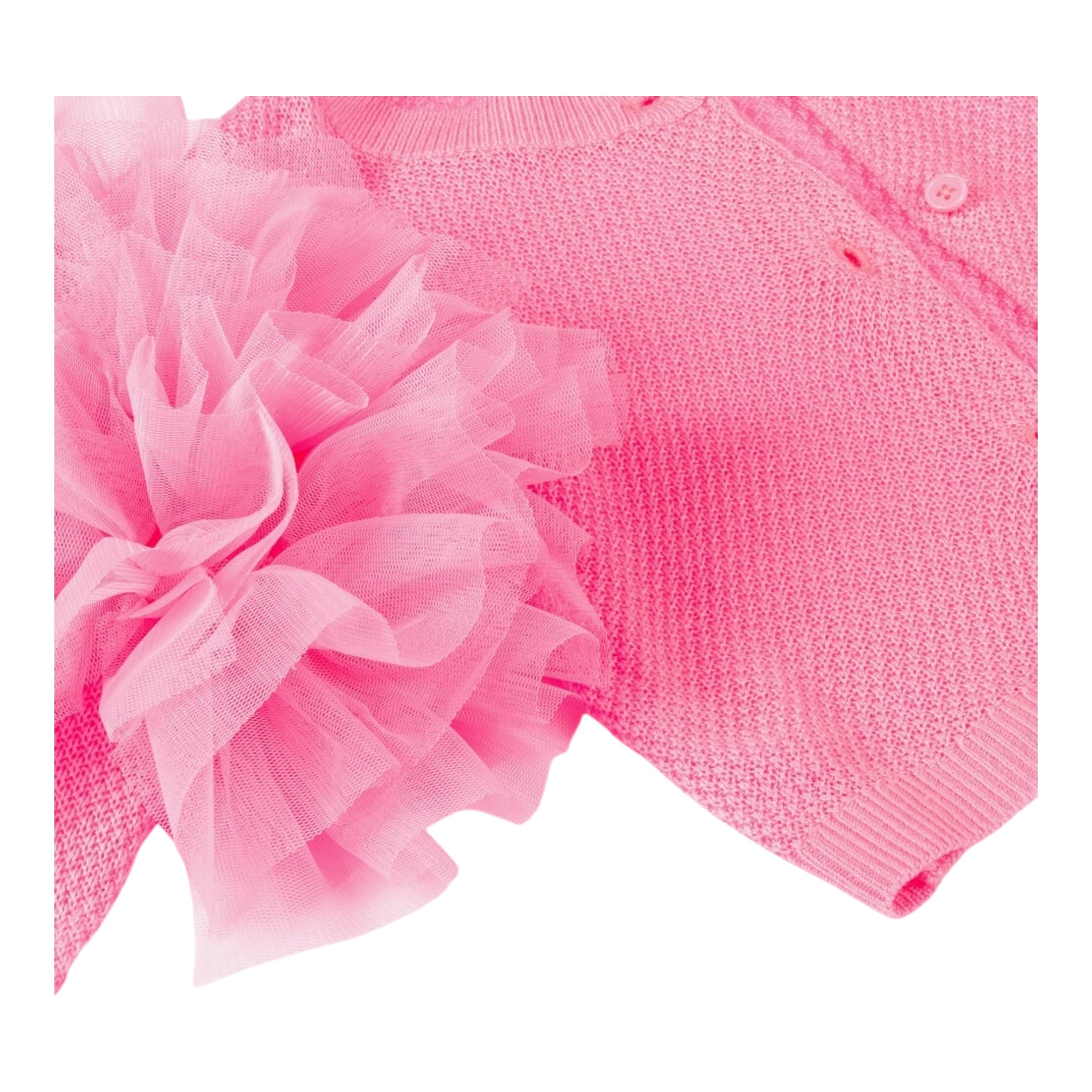Billieblush Coprispalle Tinta Unita con Tulle per Neonata U20995N FUXIA BillIEBLUSH 