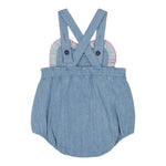 Billieblush Pagliaccetto In Denim Tinta Unita con Stampa per Neonata U21005 AZZURRO BillIEBLUSH 