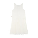 Billieblush Abito Tinta Unita con Fiori Giromanica per Neonata U21132 BIANCO BillIEBLUSH 