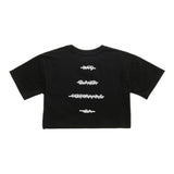 Blauer T-Shirt Girocollo Tinta Unita con Stampa per Neonata 25SBLGH02550XN NERO BLAUER 