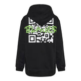 Blauer Felpa Tinta Unita con Stampa E Cappuccio per Neonato 25SBLKF08561 NERO BLAUER 