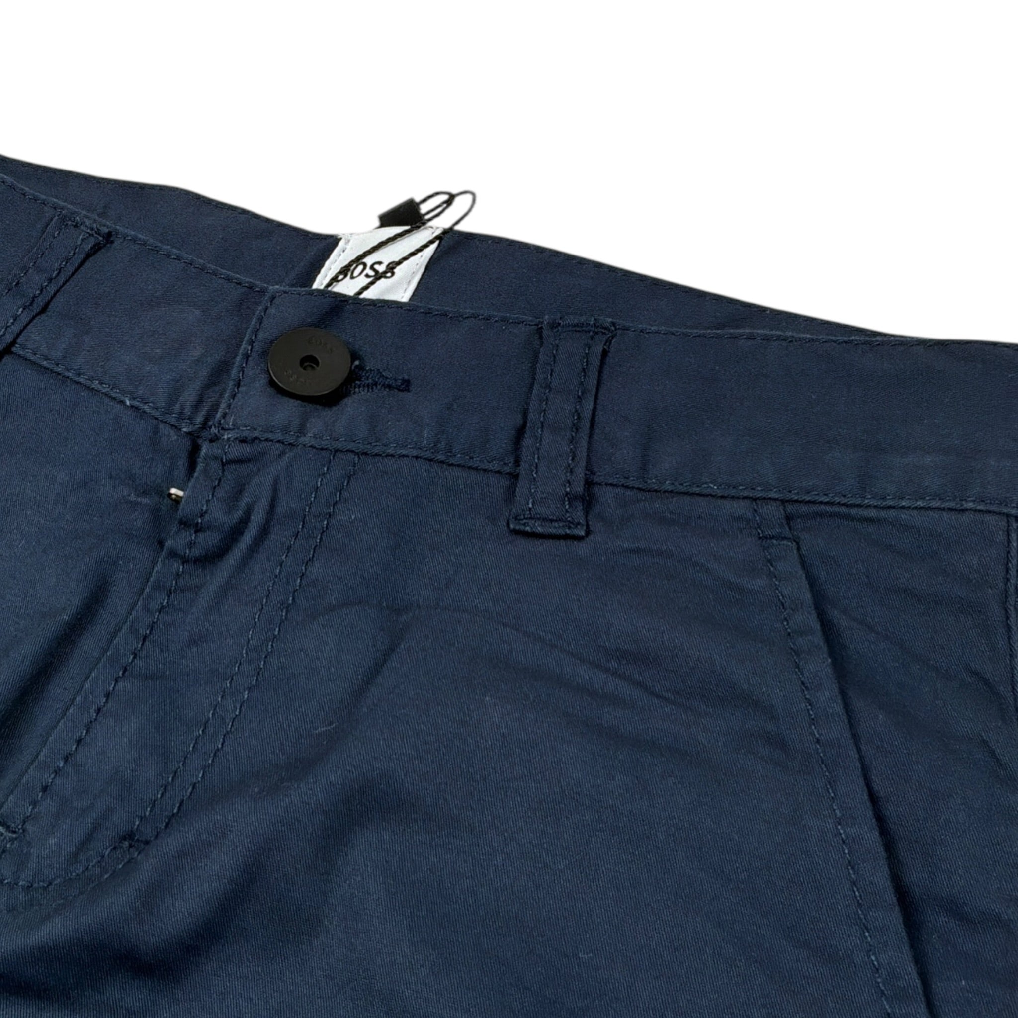 Boss Pantalone tinta unita con Girovita Regolabile Blu per Bambino J50673 BLU BOSS 
