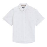 Boss Camicia Mezza Manica Tinta Unita per Bambino J52006 BIANCO BOSS 
