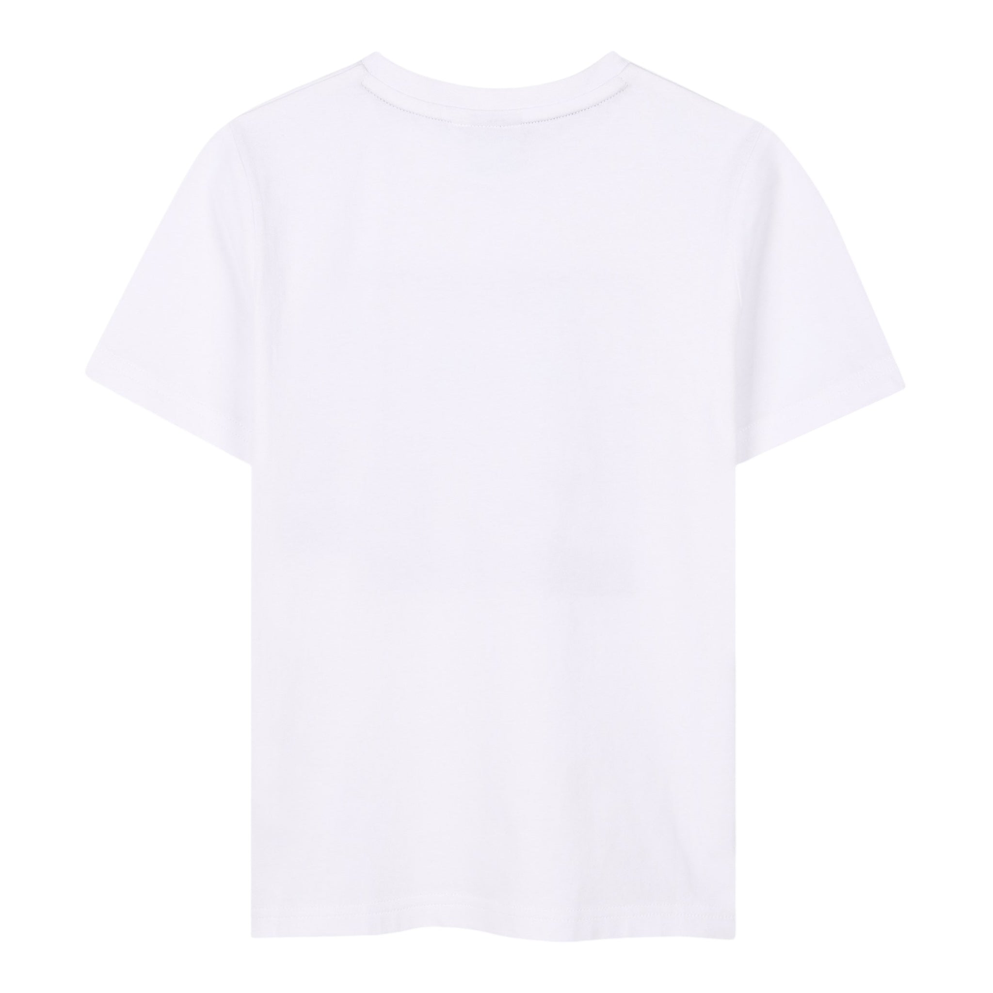 Boss T-Shirt Girocollo Tinta Unita con Stampa Logo per Bambino J52032 BIANCO BOSS 