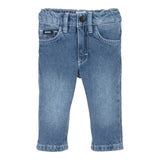 Boss Jeans Tinta Unita con Girovita Regolabile per Neonato J52081 BLU BOSS 