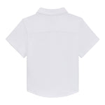 Boss Camicia Mezza Manica Tinta Unita per Neonato J52092 BIANCO BOSS 