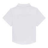Boss Camicia Mezza Manica Tinta Unita per Neonato J52092 BIANCO BOSS 