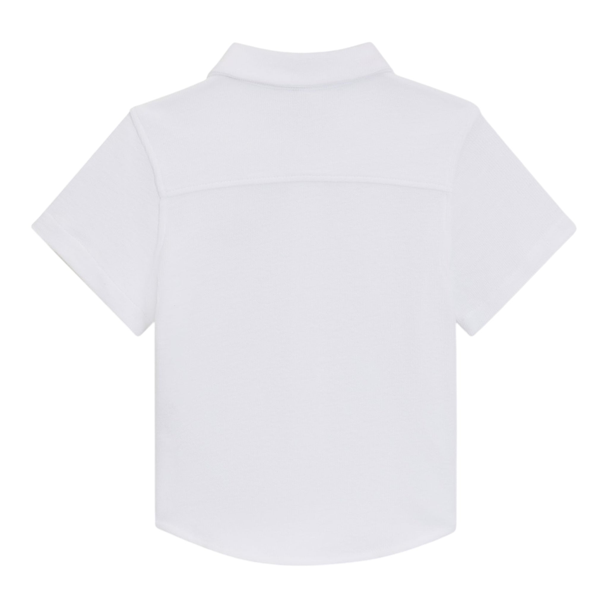 Boss Camicia Mezza Manica Tinta Unita per Neonato J52092X BIANCO BOSS 