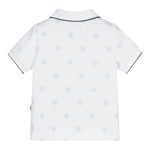 Boss Polo Mezza Manica Tinta Unita per Neonato J52099 BIANCO BOSS 