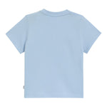 Boss T-Shirt Girocollo Tinta Unita con Logo per Neonato J52108 AZZURRO BOSS 