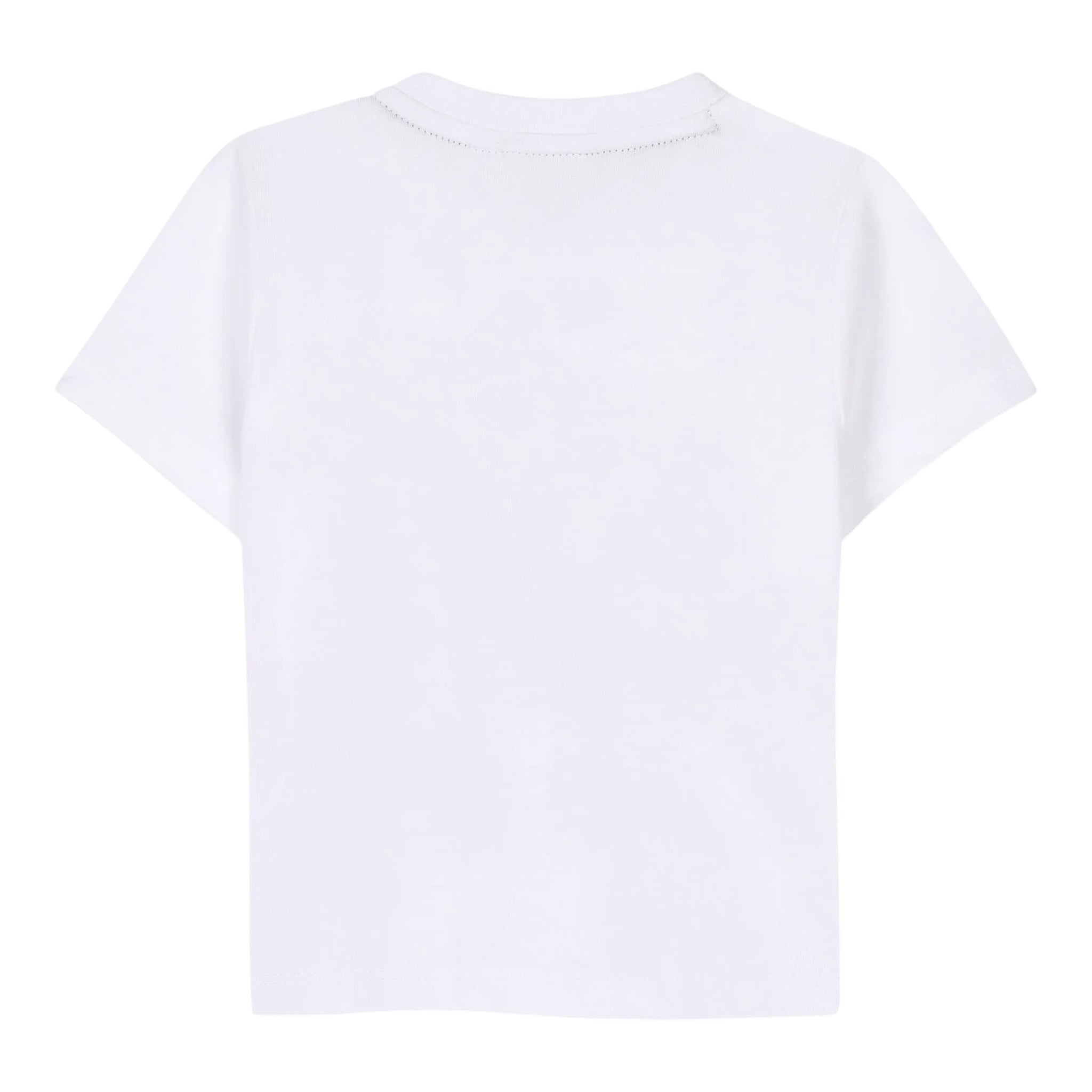 Boss T-Shirt Girocollo Tinta Unita con Stampa per Neonato J52113 BIANCO BOSS 