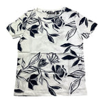 Boss T-Shirt Girocollo Tinta Unita con Fantasia per Bambino S00669 BIANCO BOSS 