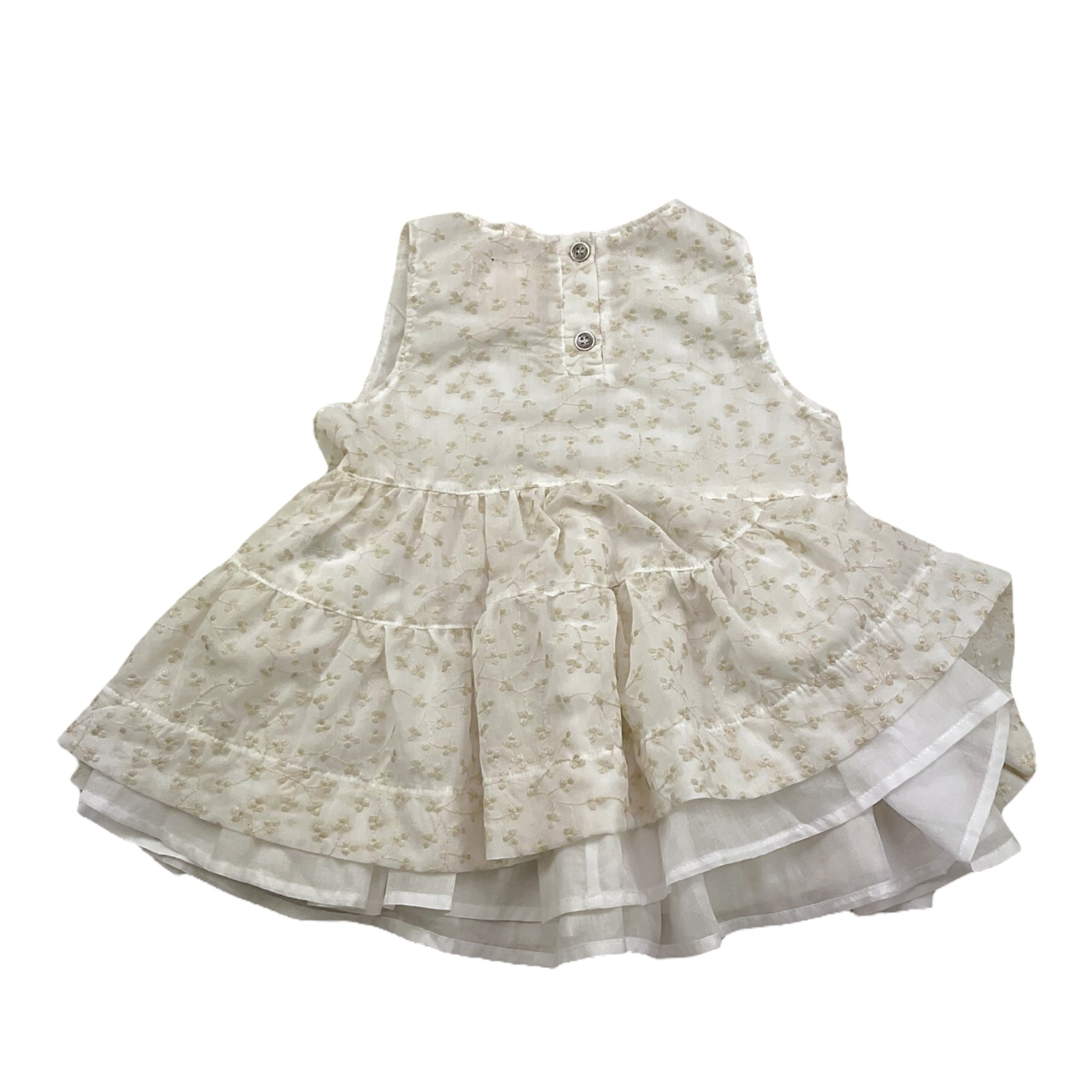 Caffe' D'Orzo Camicia Tinta Unita con Ricami per Bambina ZW5A42 PANNA CAFFE' D'ORZO 