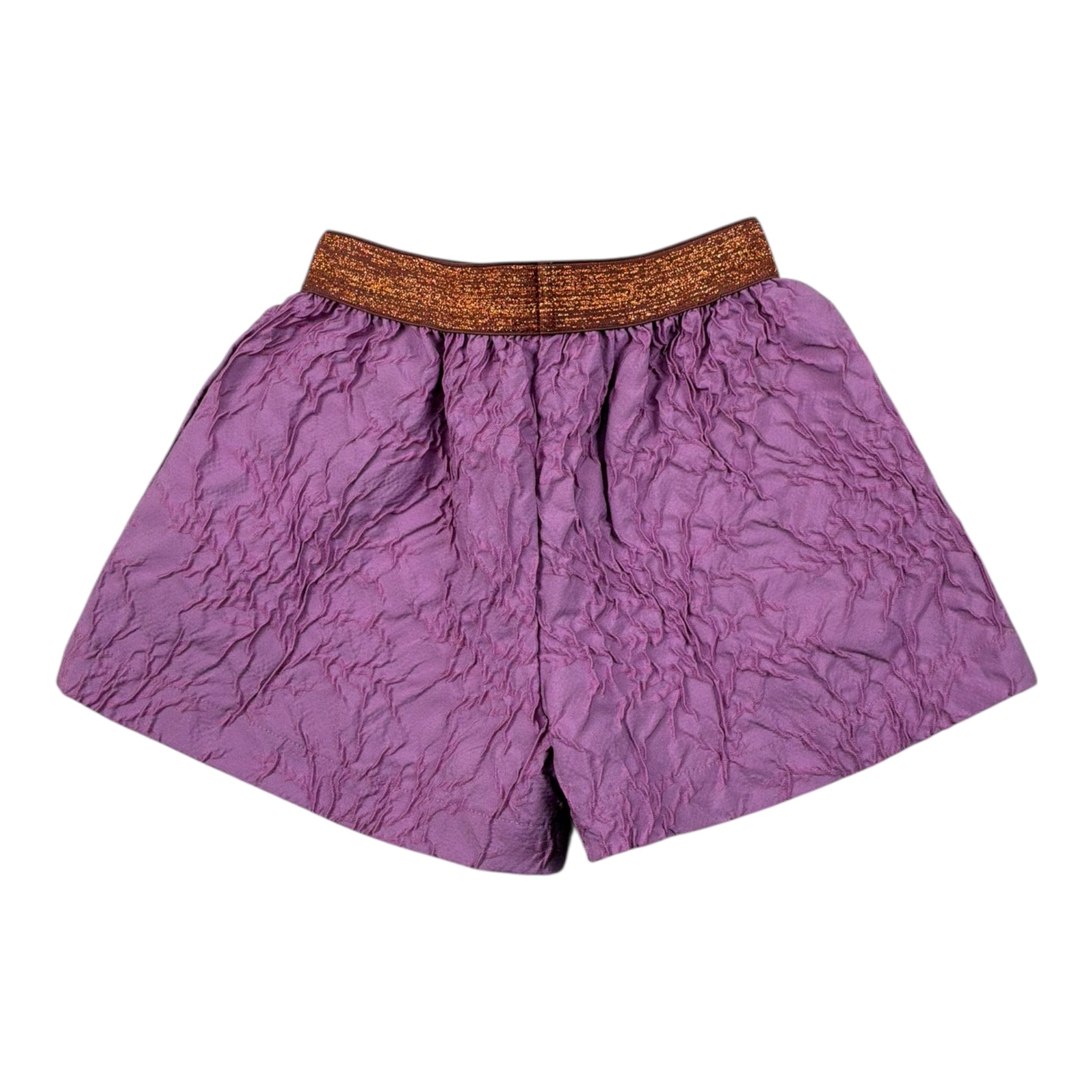 Caffe' D'Orzo Short Tinta Unita con Elastico In Vita per Neonata ZW6A69X VIOLA CAFFE' D'ORZO 