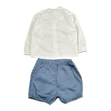 Calamaro Completo 2 Pezzi Camicia-Bermuda per Neonato 11146 BIANCO CALAMARO 