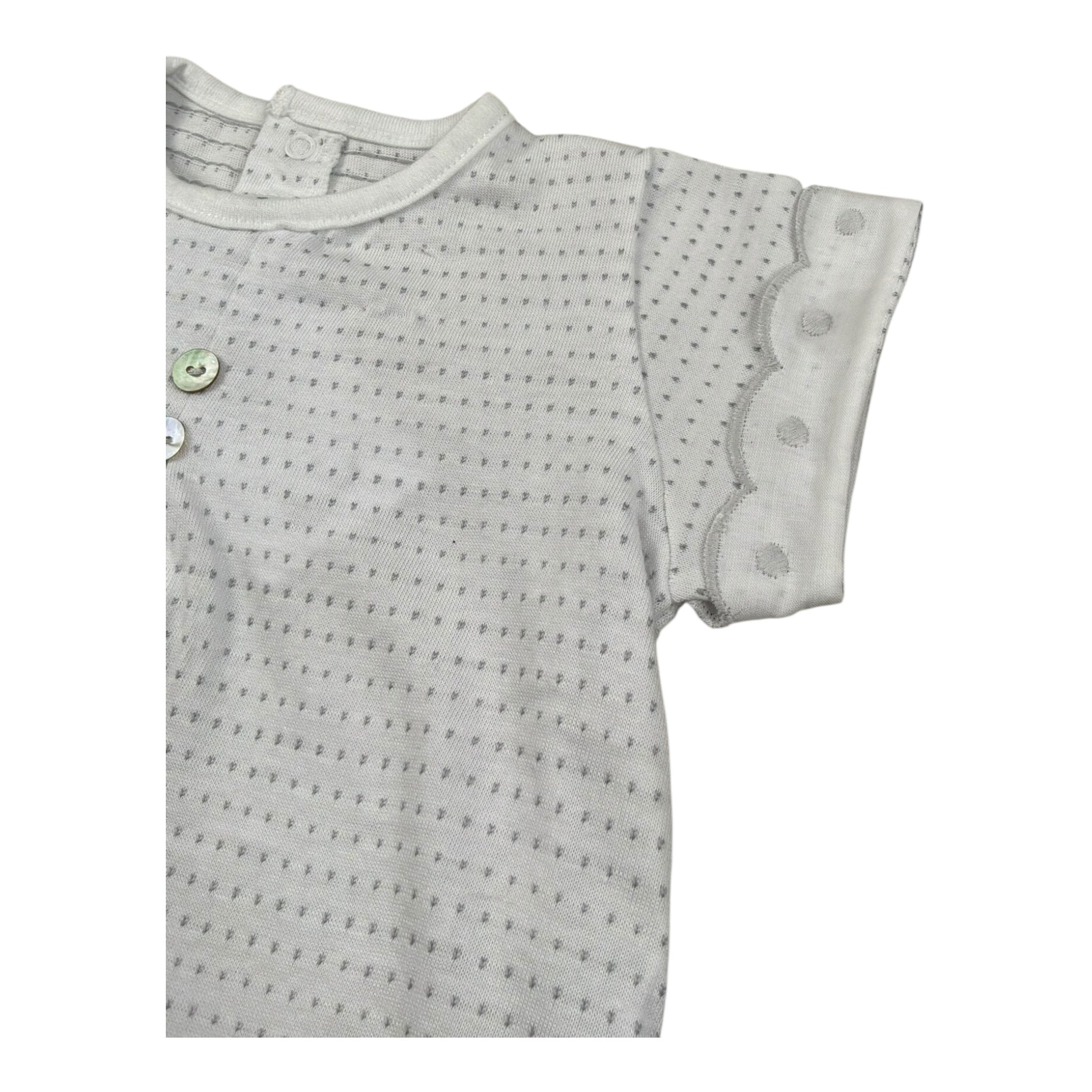 Calamaro Completo 2 Pezzi T-Shirt-Culotte per Neonato 17462 BIANCO CALAMARO 