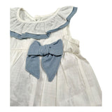 Calamaro Completo 2 Pezzi Camicia-Coulotte con Fiocco per Neonata 22084 BIANCO CALAMARO 