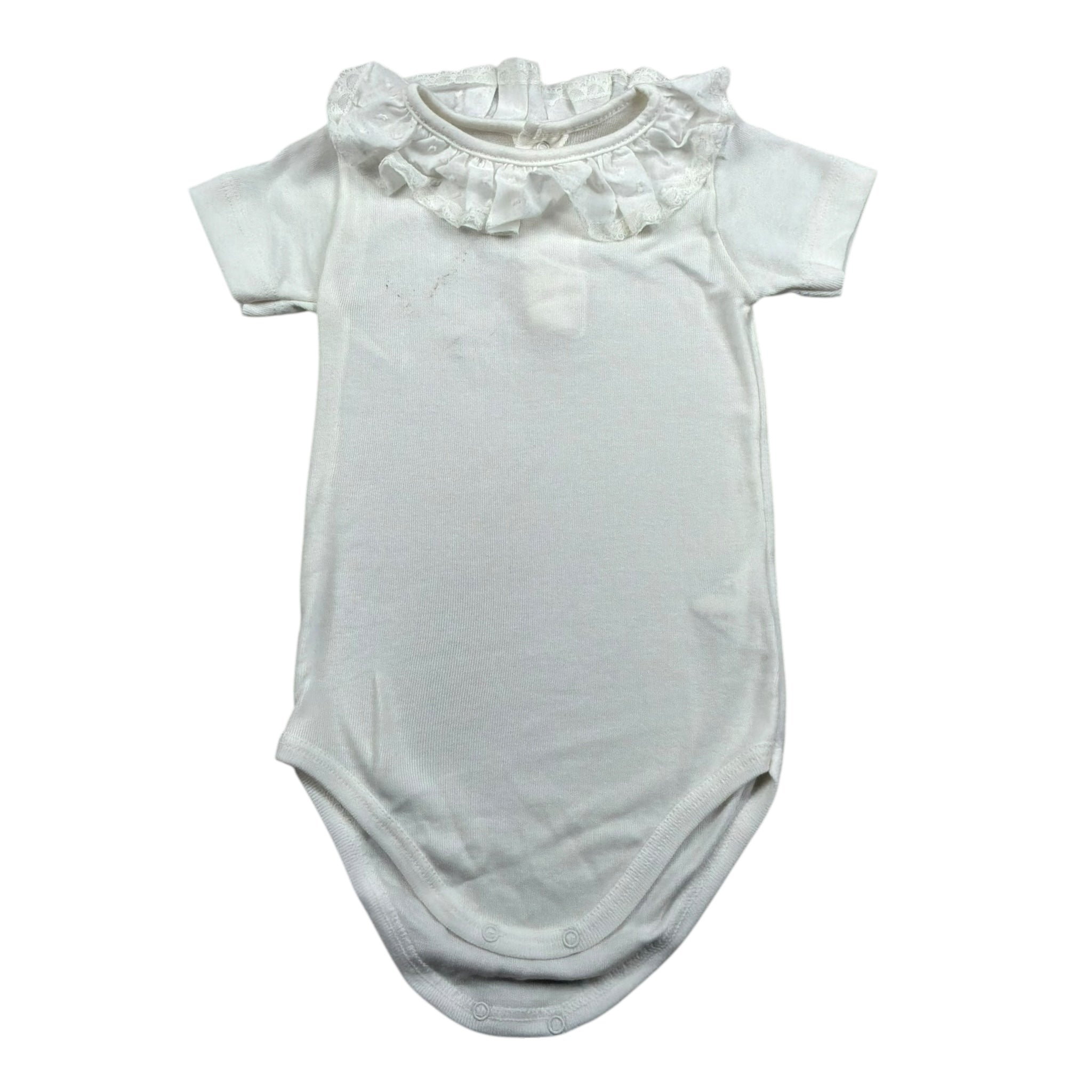 Calamaro Body Mezza Manica Tinta Unita per Neonata BDM BIANCO CALAMARO 