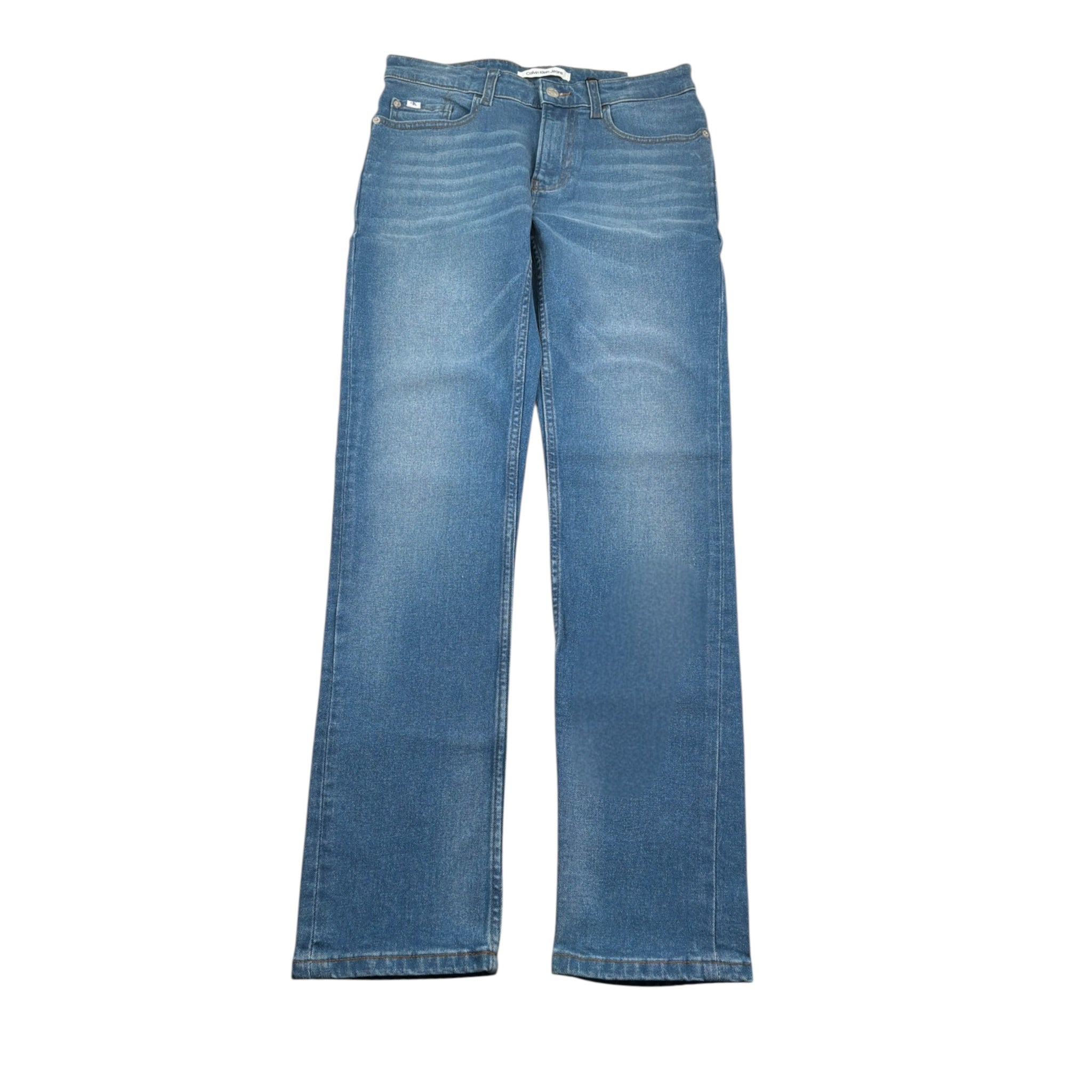 Calvin Klein Jeans tinta unita con Girovita Regolabile Azzurro per Bambino IB0IB01716 AZZURRO CALVIN KLEIN 