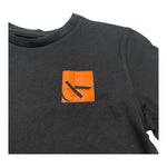 Calvin Klein T-Shirt Girocollo Tinta Unita con Logo per Bambino IB0IB02351 NERO CALVIN KLEIN 