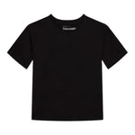 Calvin Klein T-Shirt Girocollo Tinta Unita con Logo per Bambino IB0IB02353 NERO CALVIN KLEIN 