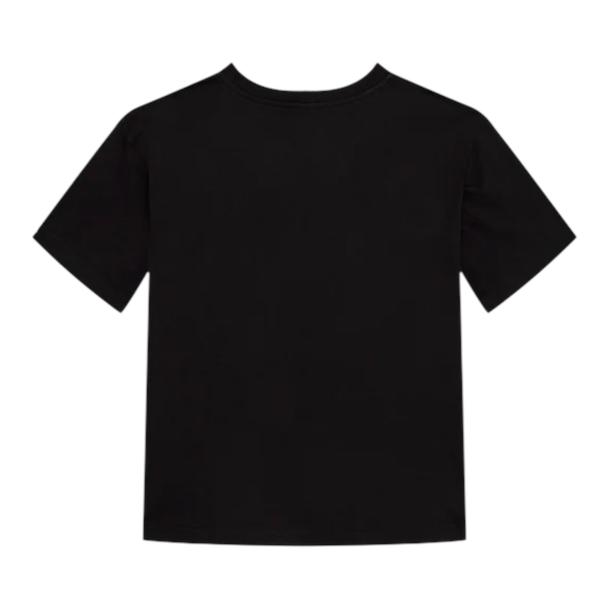 Calvin Klein T-Shirt Girocollo Tinta Unita con Logo per Bambino IB0IB02353 NERO CALVIN KLEIN 