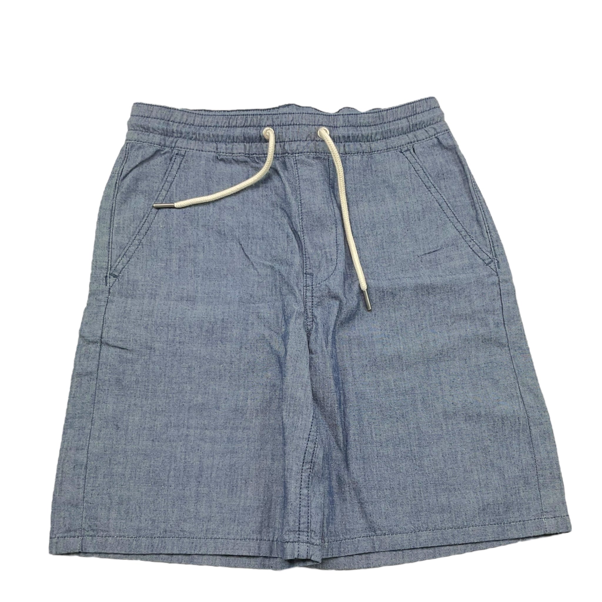 Calvin Klein Bermuda Tinta Unita con Elastico In Vita per Bambino IB0IB02423 BLU CALVIN KLEIN 