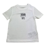 Calvin Klein T-Shirt Girocollo Tinta Unita con Stampa per Bambino IB0IB02456 BIANCO CALVIN KLEIN 
