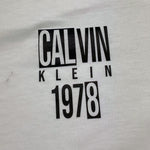 Calvin Klein T-Shirt Girocollo Tinta Unita con Stampa per Bambino IB0IB02456 BIANCO CALVIN KLEIN 