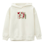 Calvin Klein Felpa Tinta Unita con Cappuccio E Stampa per Bambino IB0IB02460 BIANCO CALVIN KLEIN 