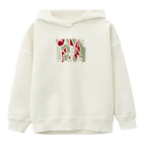 Calvin Klein Felpa Tinta Unita con Cappuccio E Stampa per Bambino IB0IB02460 BIANCO CALVIN KLEIN 