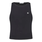 Calvin Klein Canotta Tinta Unita con Logo per Bambina IG0IG02488 NERO CALVIN KLEIN 