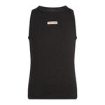 Calvin Klein Canotta Tinta Unita Giromanica con Stampa per Bambina IG0IG02871X NERO CALVIN KLEIN 