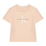 Calvin Klein T-Shirt Tinta Unita con Logo per Neonata IN0IN00001X ROSA CALVIN KLEIN 