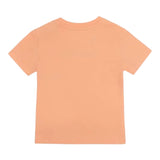 Calvin Klein T-Shirt Tinta Unita Girocollo con Stampa per Neonato IN0IN00068 PESCA CALVIN KLEIN 