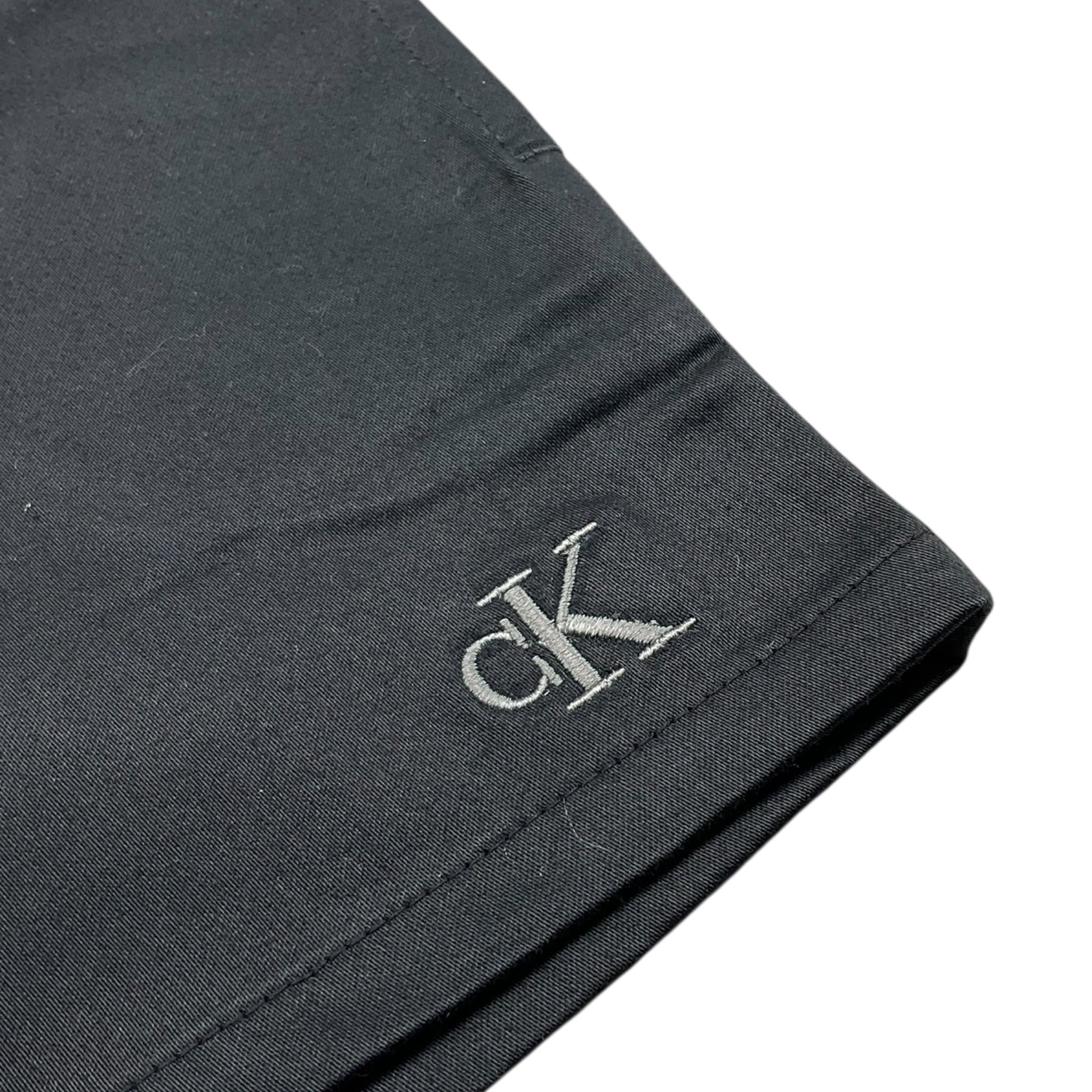 Calvin Klein Short Tinta Unita con Elastico In Vita per Neonata IN0IN00317 NERO CALVIN KLEIN 