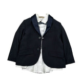 Carlo Pignatelli Completo 3 Pezzi Giacca-Camicia-Papillion per Bambino GIC21102B BLU CARLO PIGNATELLI 