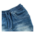 Cesare Paciotti Bermuda In Denim Tinta Unita con Elastico In Vita per Neonato BMP5101JXXN BLU CESARE PACIOTTI 