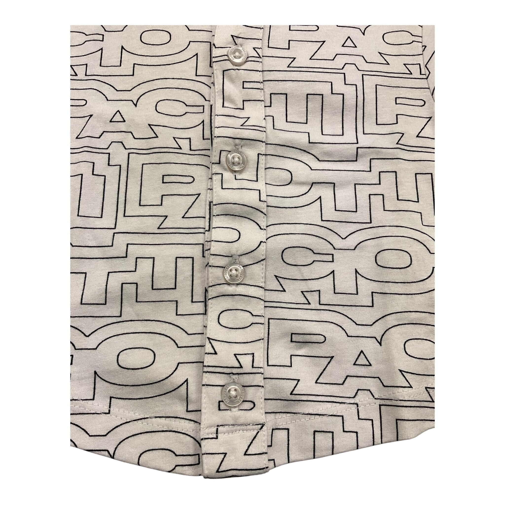 Cesare Paciotti Camicia Mezza Manica Tinta Unita con Stampe per Neonato CMP5103B BIANCO CESARE PACIOTTI 