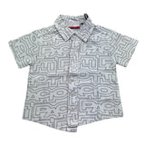 Cesare Paciotti Camicia Mezza Manica Tinta Unita con Stampe per Neonato CMP5103BX BIANCO CESARE PACIOTTI 