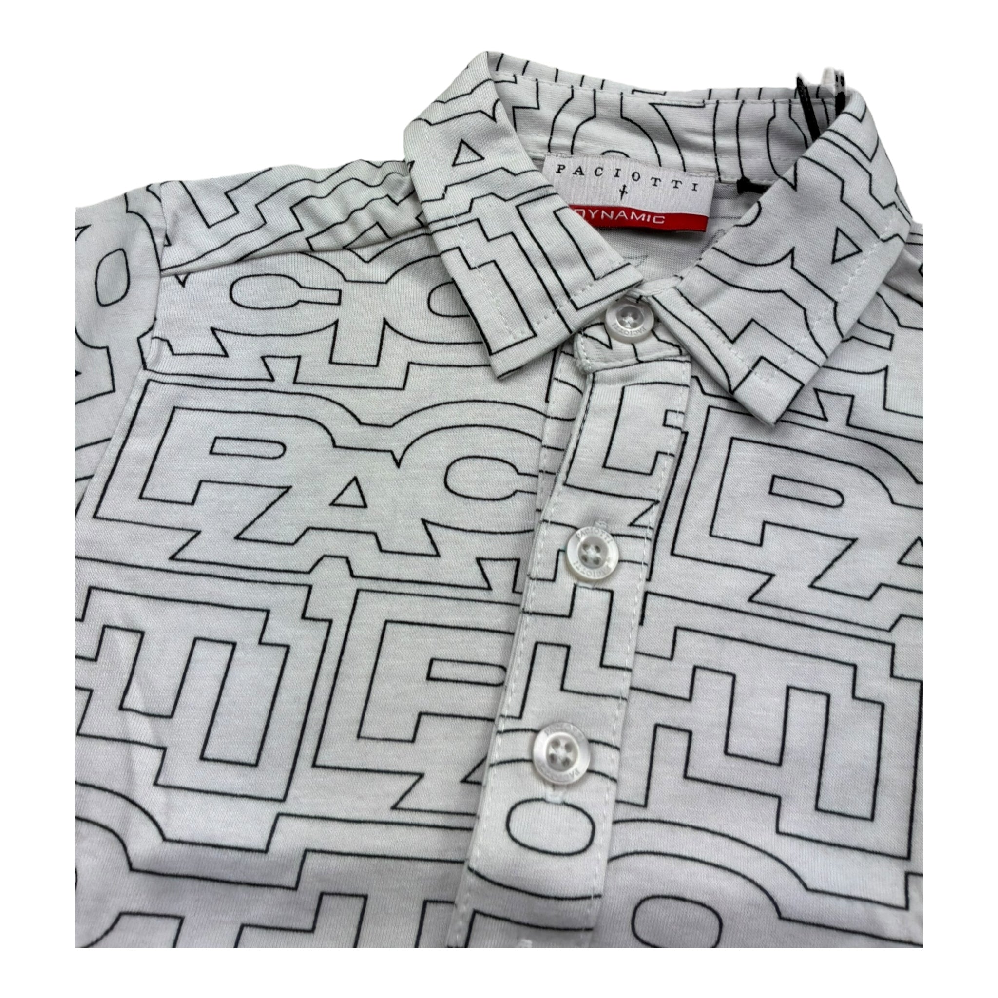 Cesare Paciotti Camicia Mezza Manica Tinta Unita con Stampe per Neonato CMP5103BX BIANCO CESARE PACIOTTI 