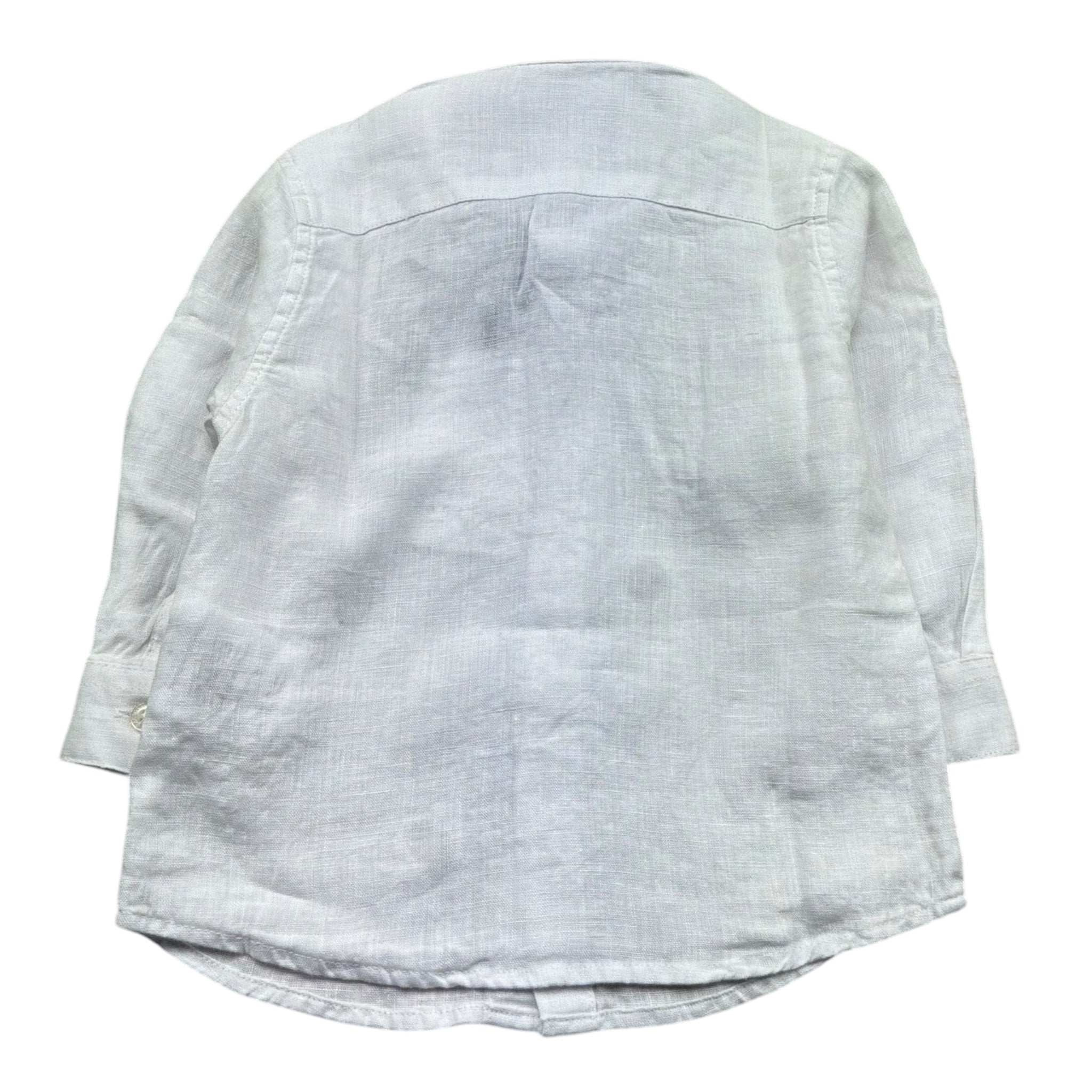 Cesare Paciotti Camicia Manica Lunga Tinta Unita con Logo per Neonato CMP5156B BIANCO CESARE PACIOTTI 