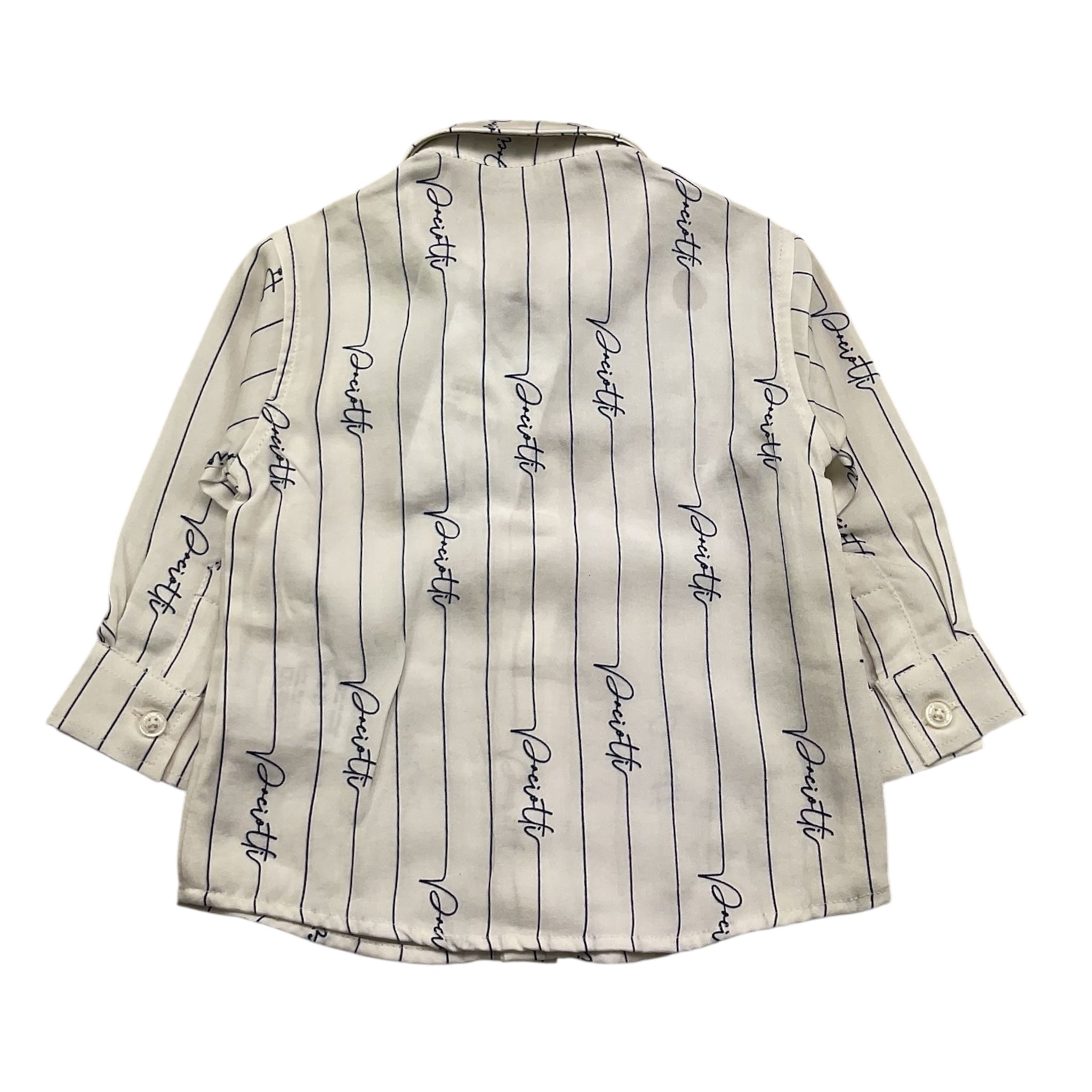 Cesare Paciotti Camicia Manica Lunga Tinta Unita con Logo per Neonato CMP5159B BIANCO CESARE PACIOTTI 