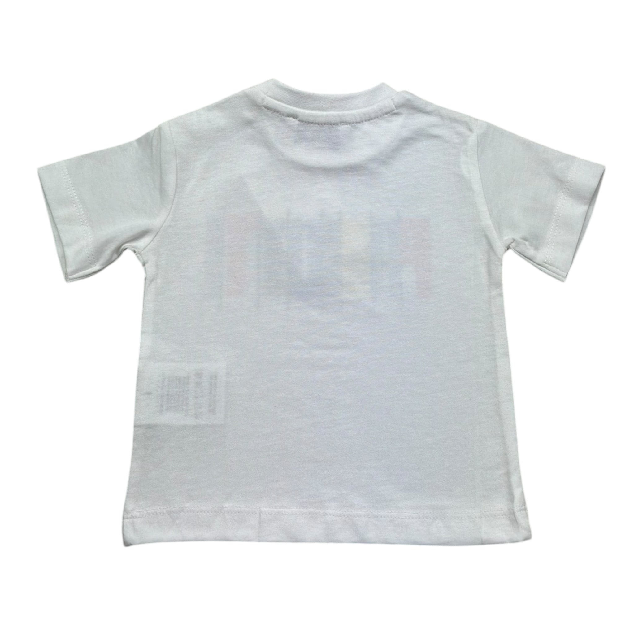 Cesare Paciotti T-Shirt Girocollo Tinta Unita con Stampa per Neonato TSP5115BXX BIANCO CESARE PACIOTTI 