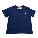 Cesare Paciotti T-Shirt Girocollo Tinta Unita con Stampa per Neonato TSP515B BLU CESARE PACIOTTI 