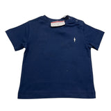 Cesare Paciotti T-Shirt Girocollo Tinta Unita con Stampa per Neonato TSP515B BLU CESARE PACIOTTI 