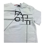 Cesare Paciotti T-Shirt Girocollo Tinta Unita con Stampa per Neonato TSP5165BXX BIANCO CESARE PACIOTTI 