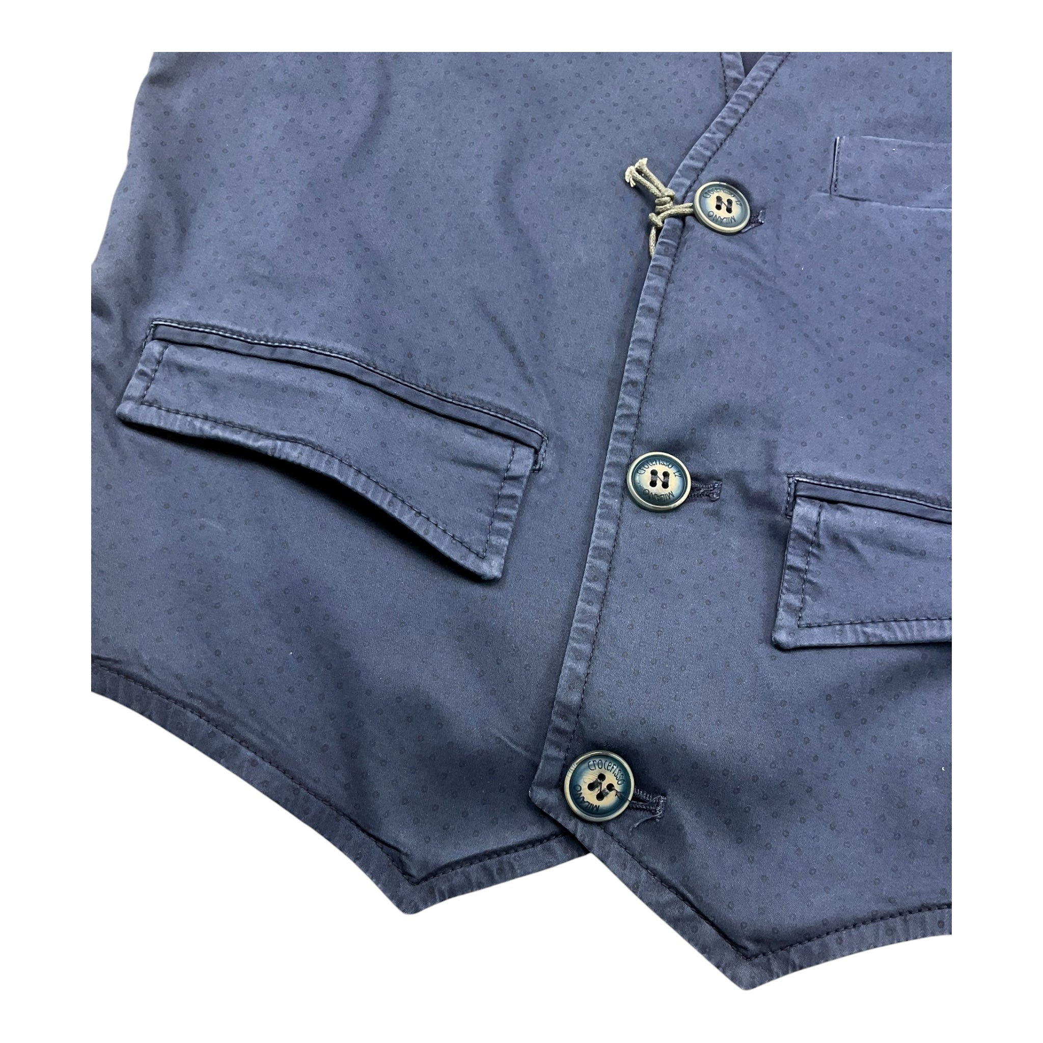 Cf12 Milano Gilet Tinta Unita con Stampe per Bambino GL9010 BLU CF12 MILANO 