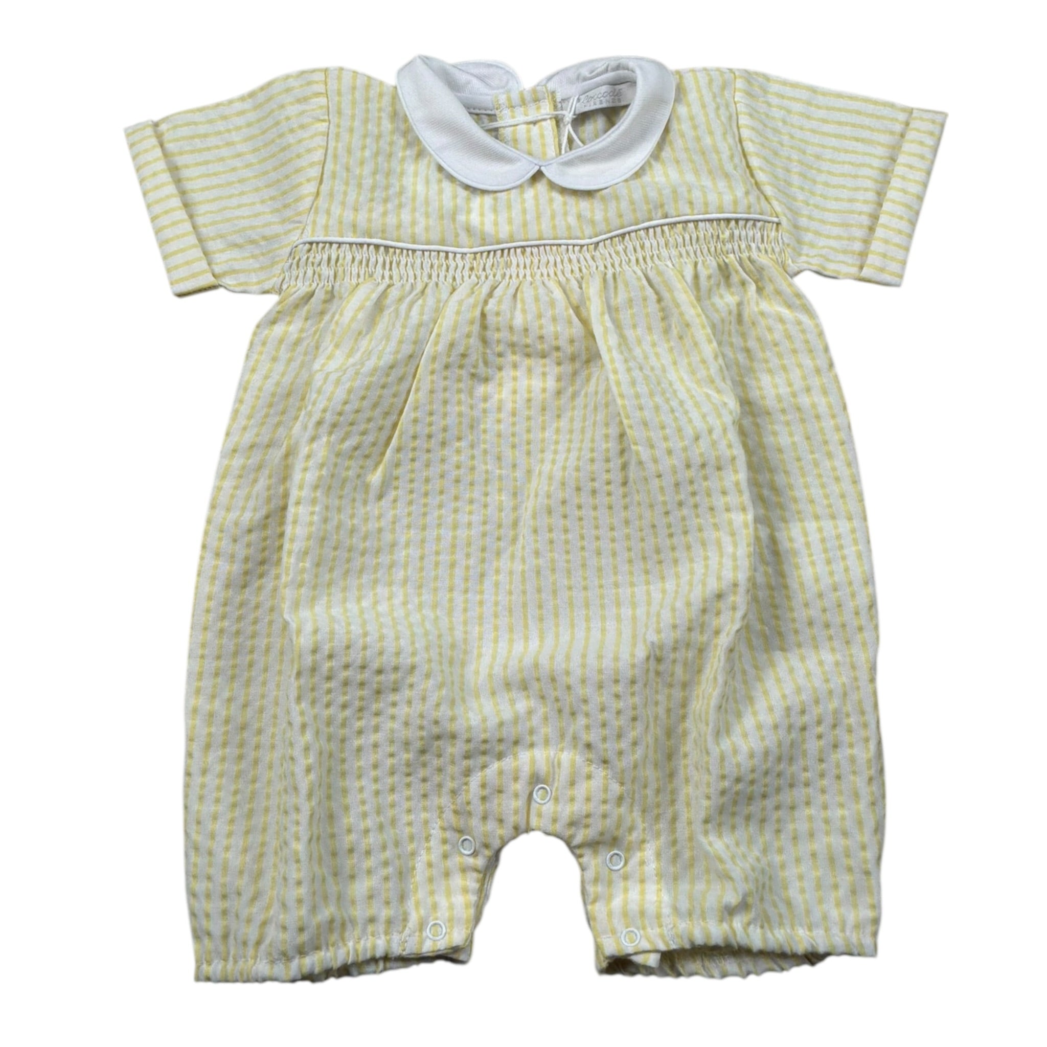 Coccode Pagliaccetto Fantasia A Righe Bicolore per Neonato C55147 BIANCO/GIALLO COCCODE 