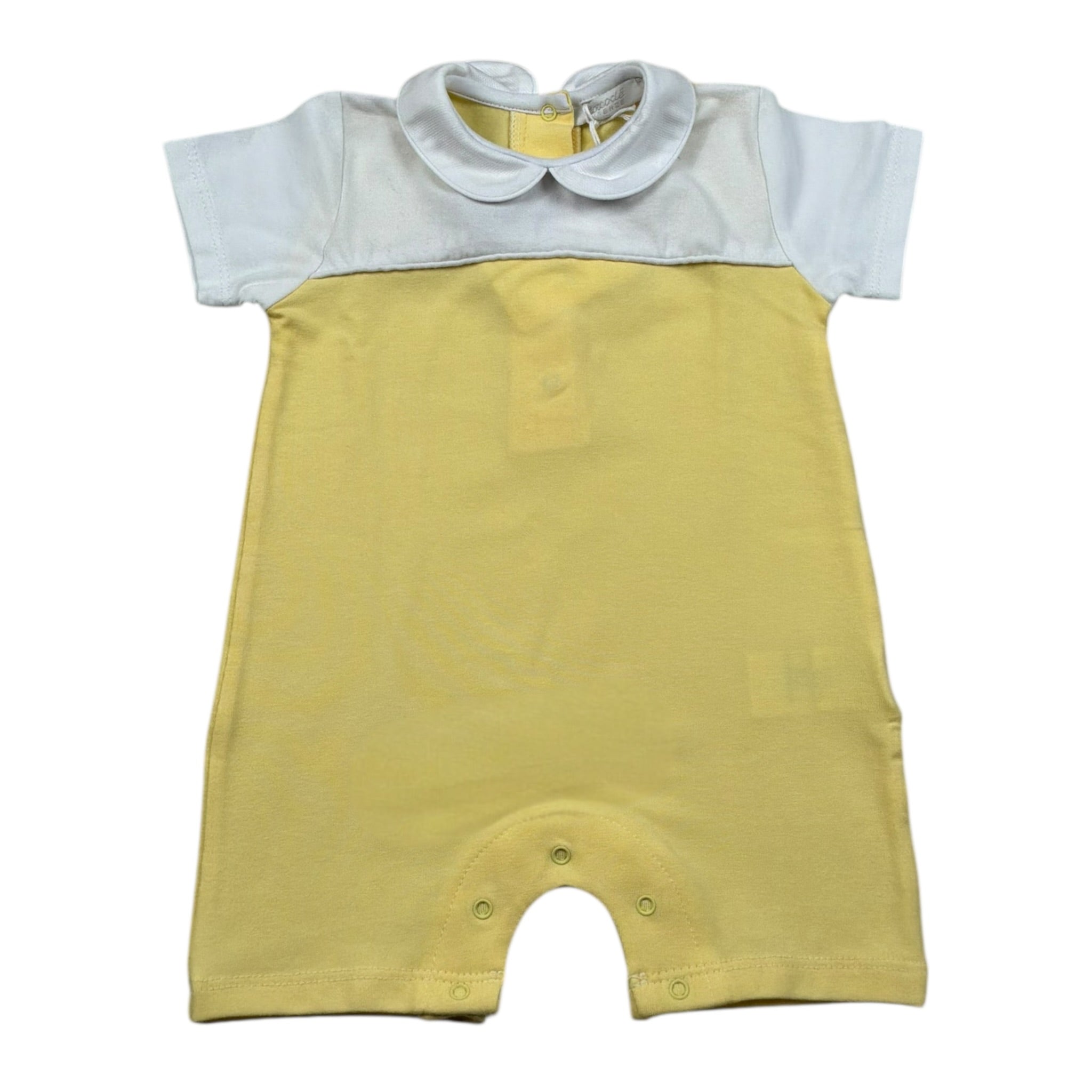 Coccode Pagliaccetto Mezza Manica Tinta Unita per Neonato C55148 GIALLO COCCODE 